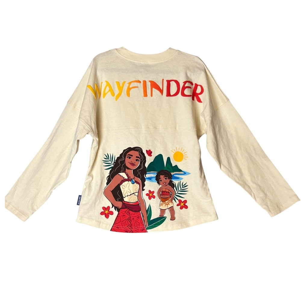 Disney Spirit Jersey Kids Moana Wayfinder Long Sleeve Shirt Size L 11 12 Hei Hei